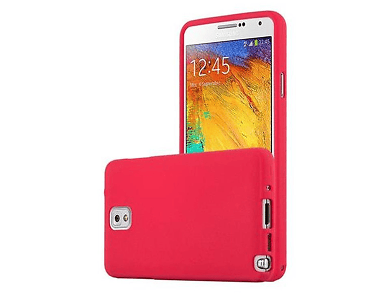 CADORABO TPU Frosted Schutzhülle, Backcover, Samsung, Galaxy NOTE 3, FROST ROT | Backcover