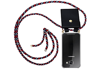 carcasa de móvil  - Funda flexible para móvil - Carcasa de TPU Silicona ultrafina CADORABO, Samsung, Galaxy A3 2016, rojo azul blanco