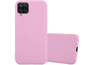 carcasa de móvil  - Funda flexible para móvil - Carcasa de TPU Silicona ultrafina CADORABO, Samsung, Galaxy A12 / M12, candy rosa
