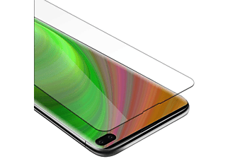 CADORABO Tempered Glass Displayschutz Schutz Folie(für Samsung Galaxy S10 PLUS)