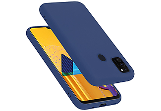 carcasa de móvil  - Funda flexible para móvil - Carcasa de TPU Silicona ultrafina CADORABO, Samsung, Galaxy M21 / M30s, liquid azul