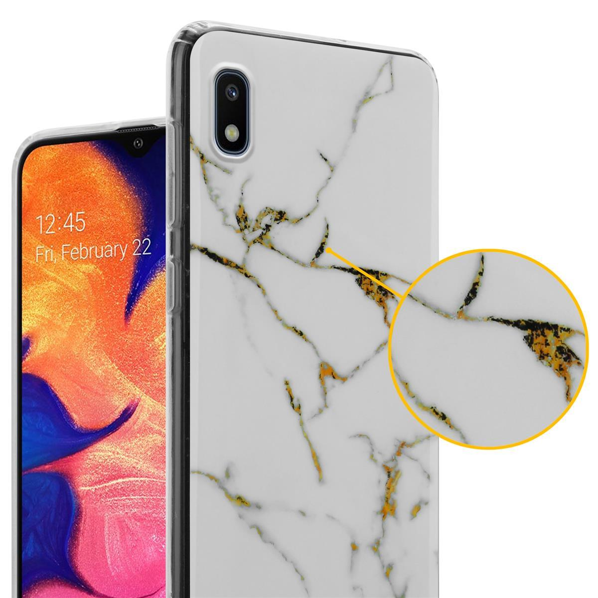 Custodia nera per telefono con telefono a destra, sfondo bianco. Mostra lo schermo del telefono.