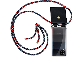 carcasa de móvil  - Funda flexible para móvil - Carcasa de TPU Silicona ultrafina CADORABO, Samsung, Galaxy A42, rojo azul blanco