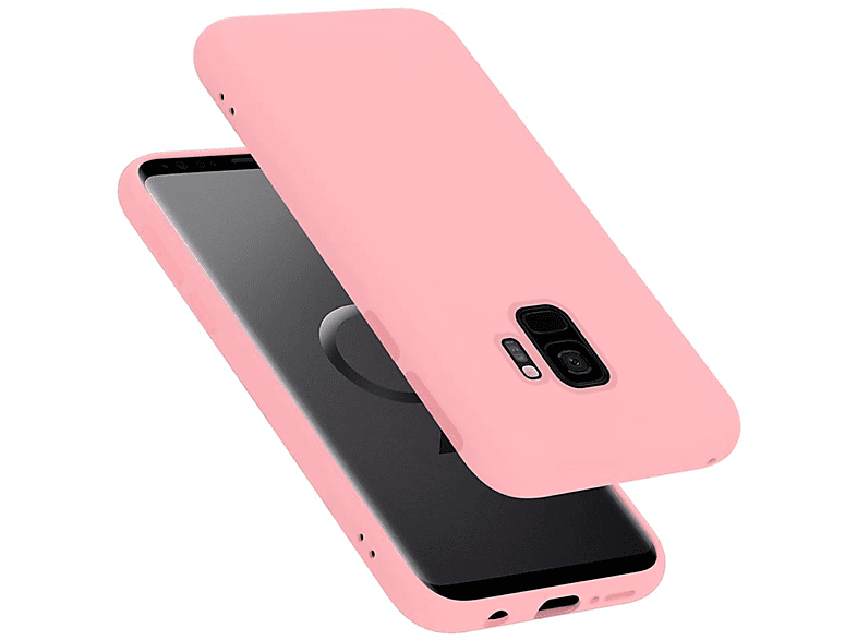 CADORABO Hülle im Liquid LIQUID S9, Samsung, Case Silicone Galaxy Backcover, Style, PINK