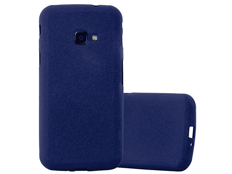 / Galaxy Backcover, XCover Frosted 4s, XCover Schutzhülle, FROST BLAU TPU 4 DUNKEL Samsung, CADORABO