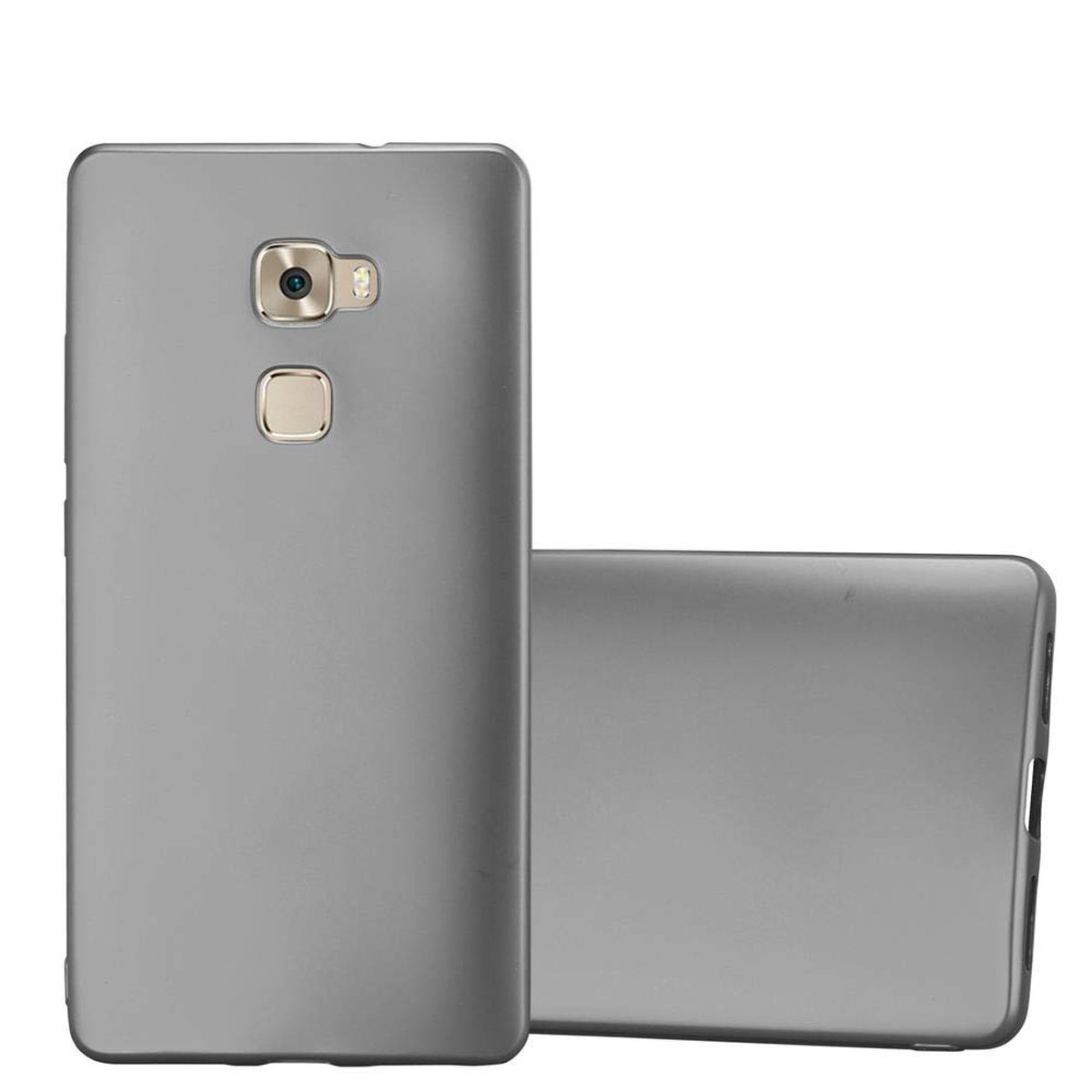 Metallic S, Hülle, TPU METALLIC GRAU Matt CADORABO MATE Backcover, Huawei,