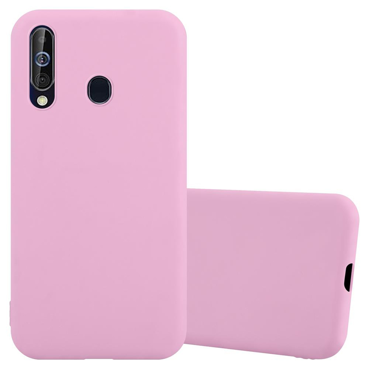 CADORABO Hülle im TPU Candy Backcover, Samsung, A60 ROSA Style, / M40, Galaxy CANDY