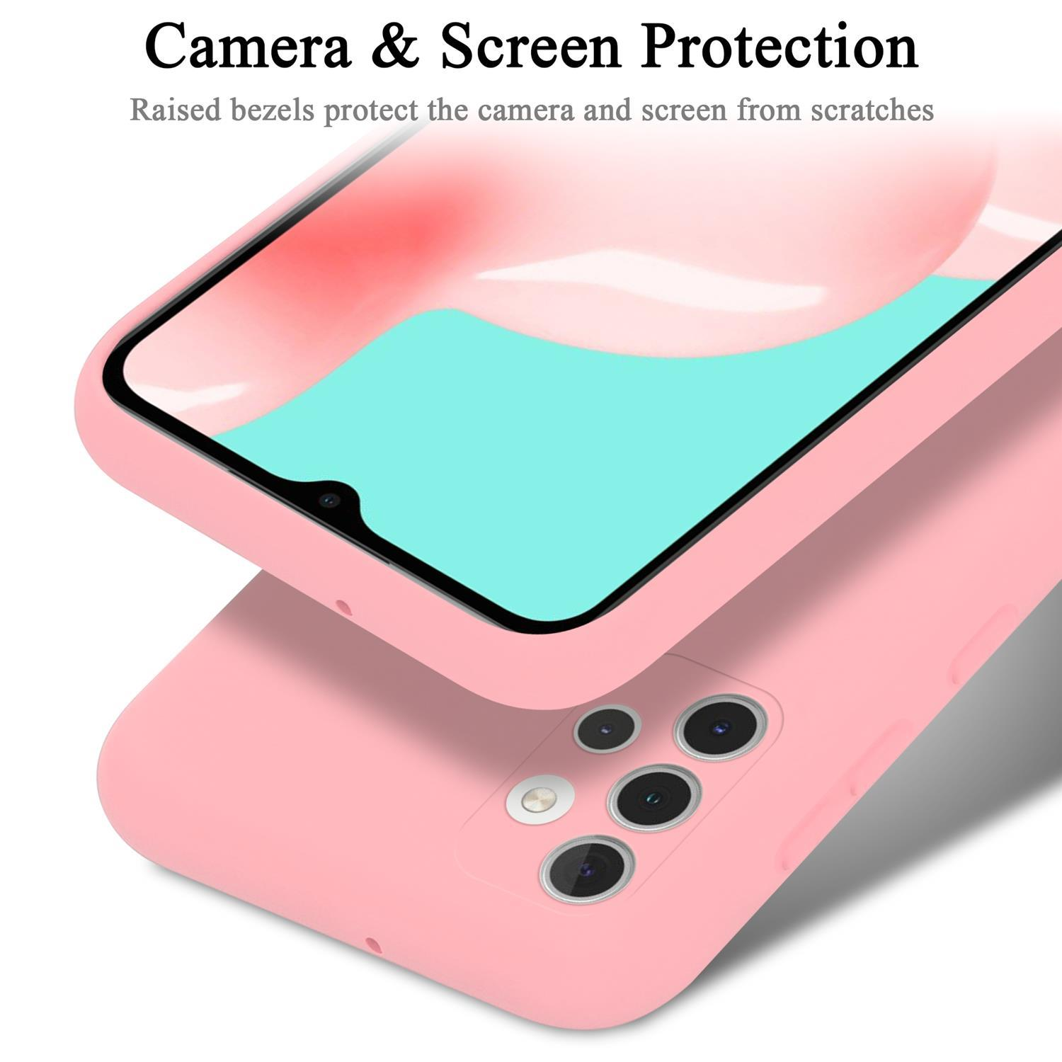 Backcover, A32 Style, 4G, im Liquid Silicone PINK LIQUID Galaxy Case CADORABO Hülle Samsung,