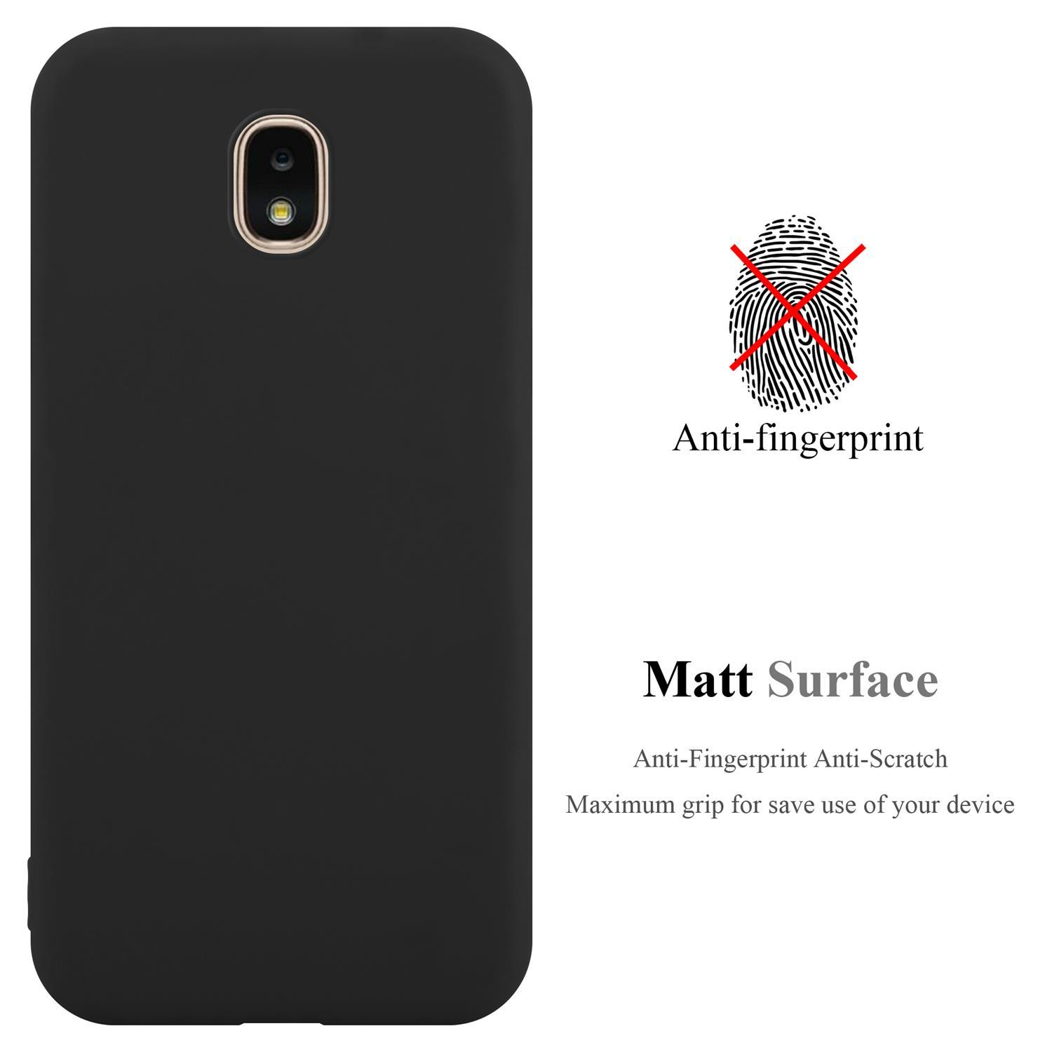 Una custodia per telefono nera con la descrizione 'Matt Surface' e l'icona dell'impronta digitale.