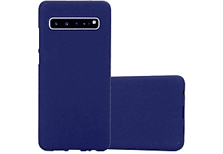 carcasa de móvil  - Funda flexible para móvil - Carcasa de TPU Silicona ultrafina CADORABO, Samsung, Galaxy S10 5G, frost azul oscuro