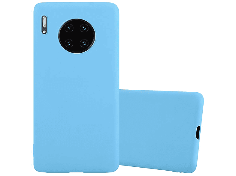 Custodia Cadorabo Candy Per Huawei Mate 30 – Morbida Silicone TPU Blu Scuro – Sottile E Antiurto - 2