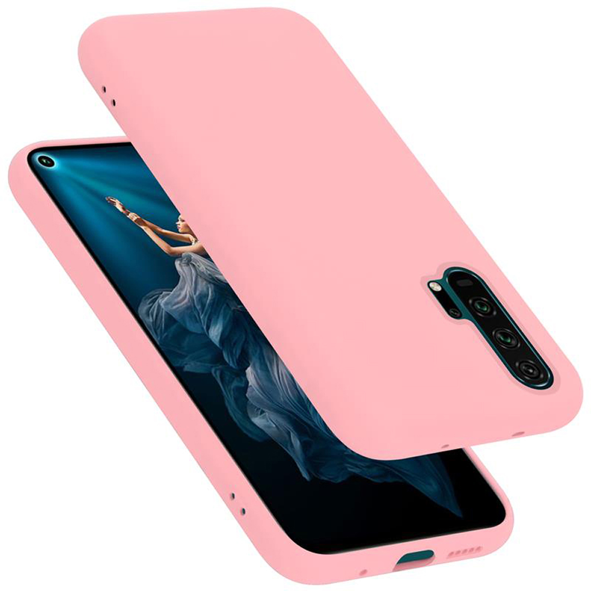 CADORABO Hülle im Liquid Backcover, Silicone Honor, Style, PINK PRO, LIQUID 20 Case