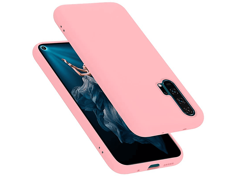 CADORABO Hülle 20 PRO, Liquid PINK Backcover, im Case Style, Honor, Silicone LIQUID