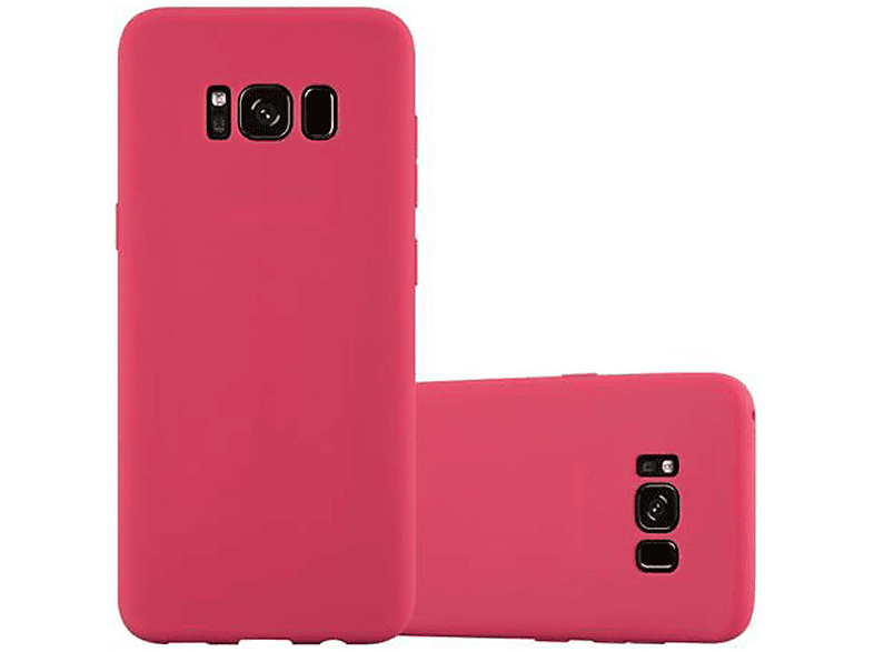 CADORABO Hülle im TPU CANDY Samsung, ROT S8, Galaxy Style, Candy Backcover