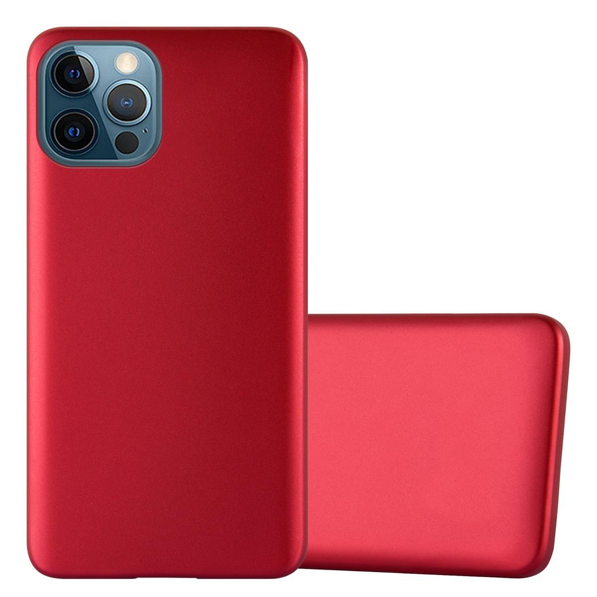 / Hülle, TPU Matt 12 iPhone Metallic ROT 12 PRO, METALLIC Backcover, CADORABO Apple,