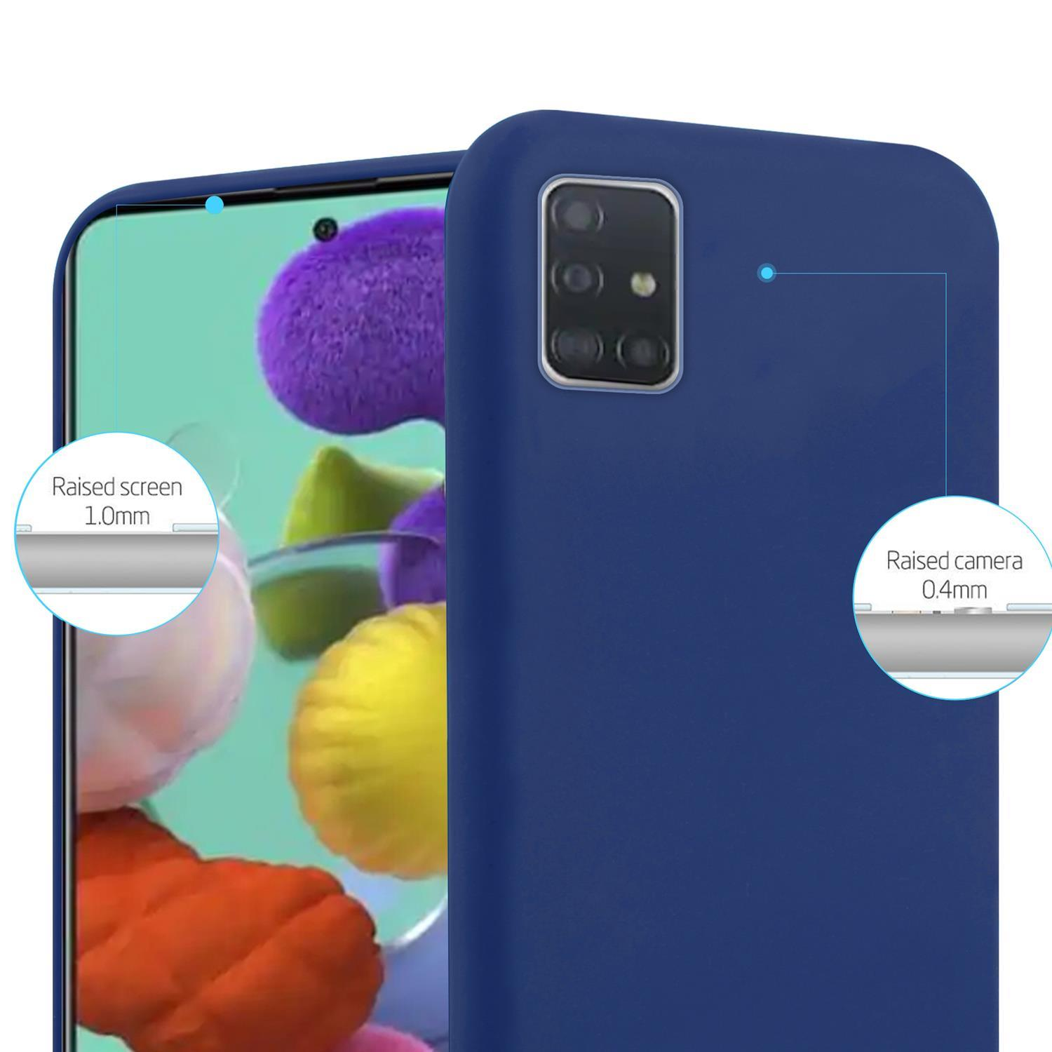 CANDY TPU Samsung, DUNKEL / Galaxy A52s, im CADORABO Candy BLAU Hülle (4G / 5G) Backcover, A52 Style,