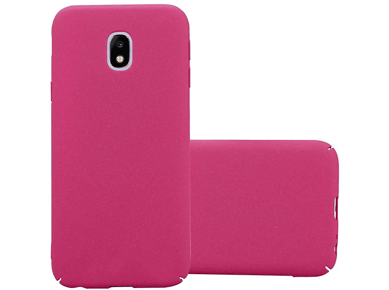 Hülle PINK Case Style, im CADORABO Samsung, Backcover, Galaxy Hard FROSTY 2017, J7 Frosty