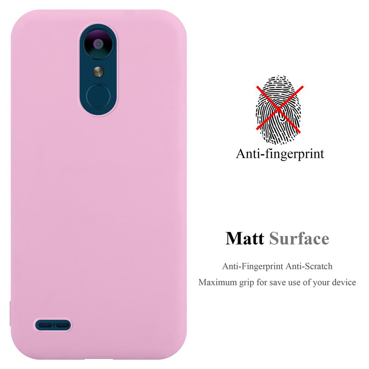 CANDY Candy K8 TPU Backcover, Hülle K9 im / LG, ROSA Style, 2018 2018, CADORABO