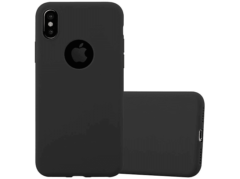 CADORABO Hülle im TPU Candy Style, Backcover, Apple, iPhone XS MAX, CANDY SCHWARZ