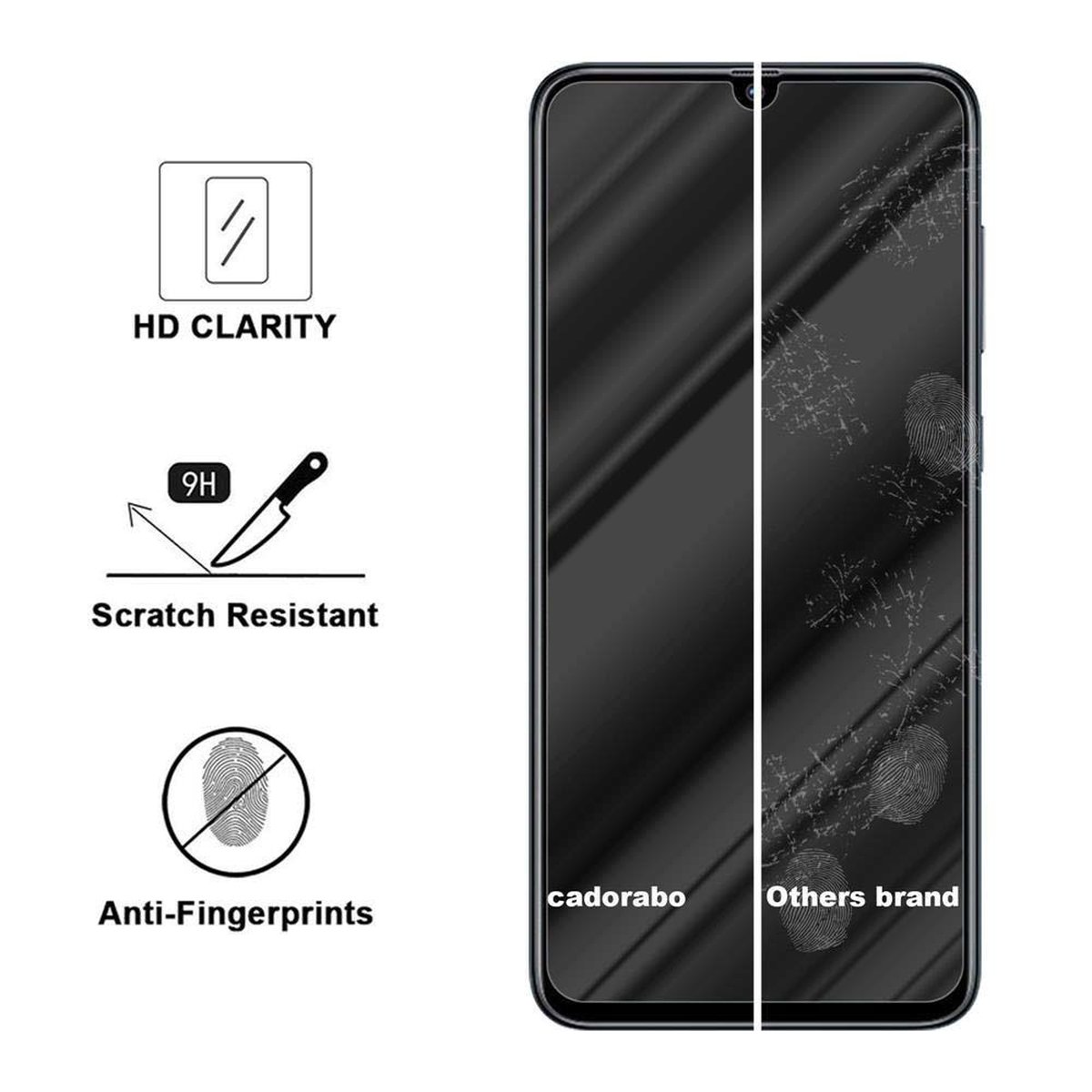 CADORABO Schutzglas Tempered Glas A70s) Galaxy Samsung / Schutzfolie(für A70