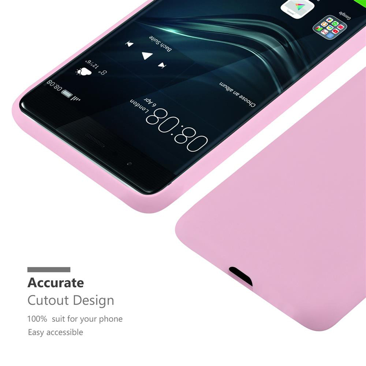 CADORABO Hülle im Style, P9, Candy Backcover, ROSA CANDY Huawei, TPU
