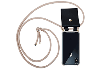 carcasa de móvil  - Funda flexible para móvil - Carcasa de TPU Silicona ultrafina CADORABO, Apple, iPhone X / XS, oro rosa perlado