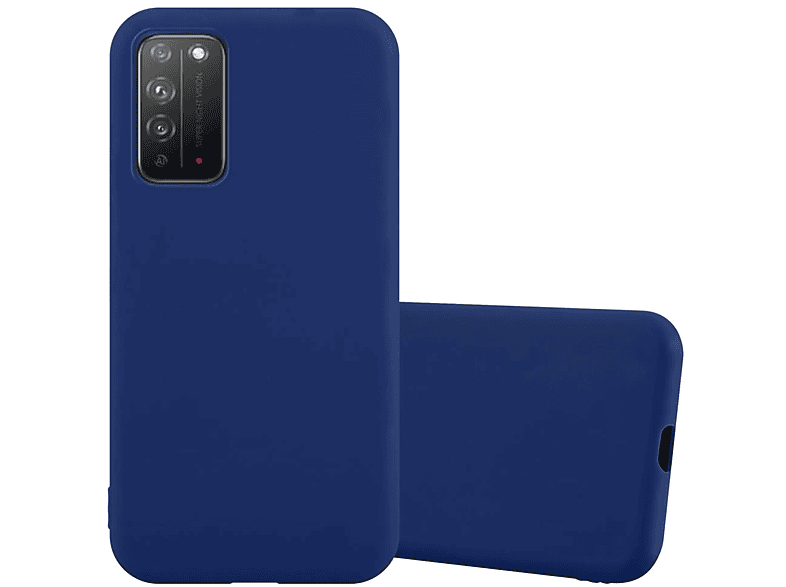 CADORABO Hülle im TPU X10, Honor, Backcover, BLAU CANDY Style, DUNKEL Candy