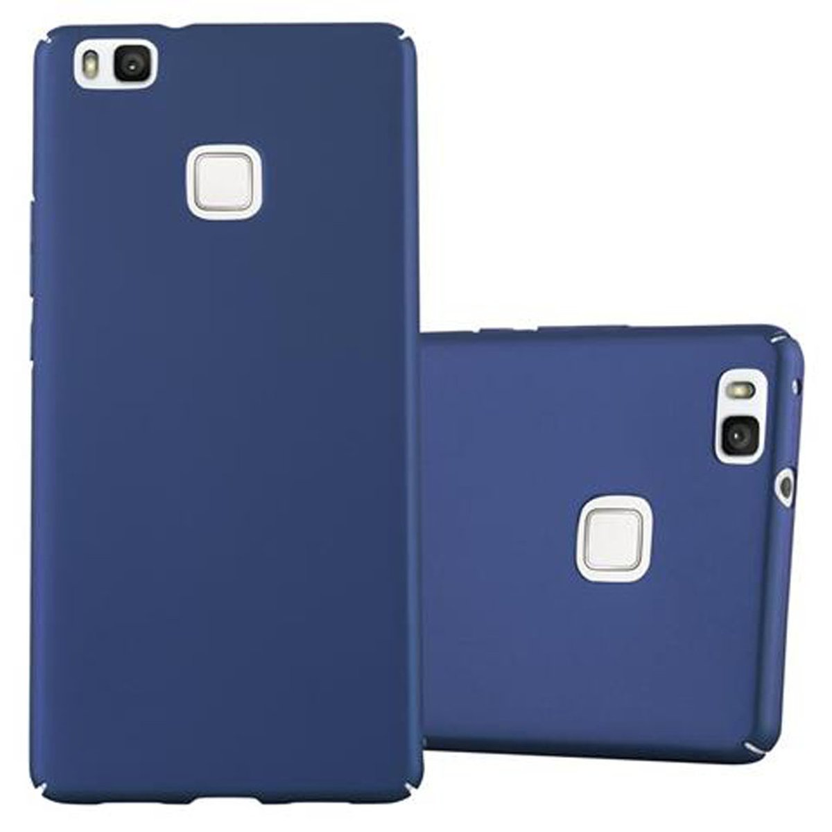 CADORABO Hülle 2016 / Hard G9 LITE Backcover, LITE, im Matt Style, BLAU Huawei, P9 Case Metall METALL