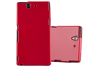 carcasa de móvil Funda flexible para móvil - Carcasa de TPU Silicona ultrafina;CADORABO, Sony, Xperia Z, jelly rojo