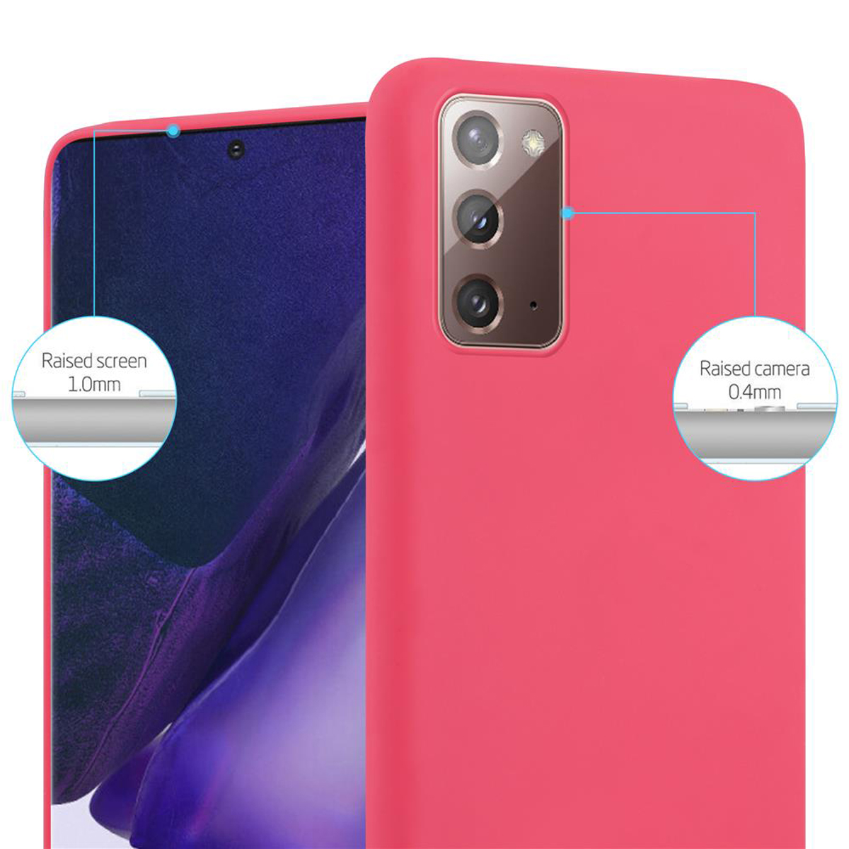 Candy Galaxy Samsung, CADORABO 20, ROT TPU Backcover, CANDY Style, NOTE Hülle im