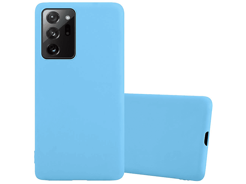 CADORABO Hülle im Style, 20 NOTE TPU Samsung, BLAU Candy Backcover, PLUS, CANDY Galaxy