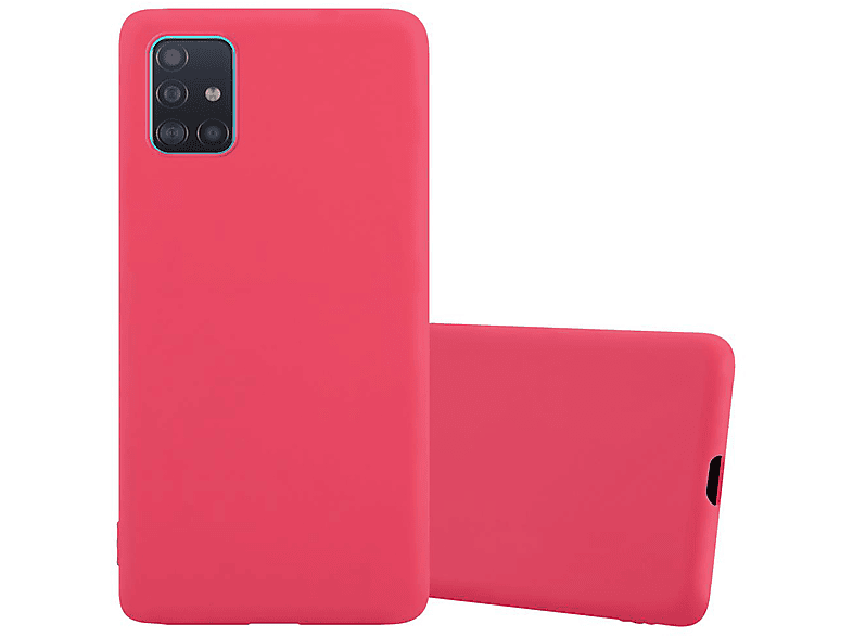 Voller Informationen! CADORABO Hülle im TPU Candy Galaxy A51 Style, Backcover, 5G, CANDY ROT Samsung