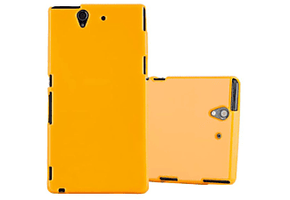 carcasa de móvil Funda flexible para móvil - Carcasa de TPU Silicona ultrafina;CADORABO, Sony, Xperia Z, jelly amarillo