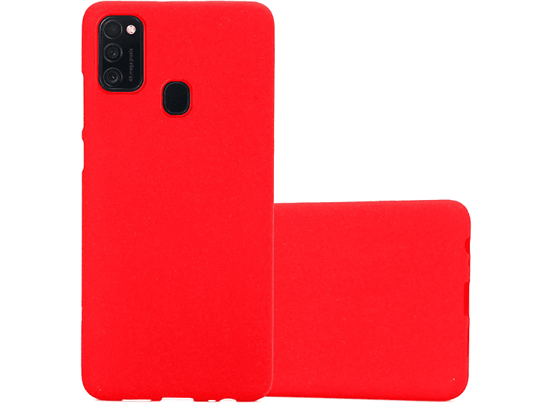CADORABO TPU Frosted Schutzhülle, Backcover, Samsung, Galaxy M21 / M30s, FROST ROT