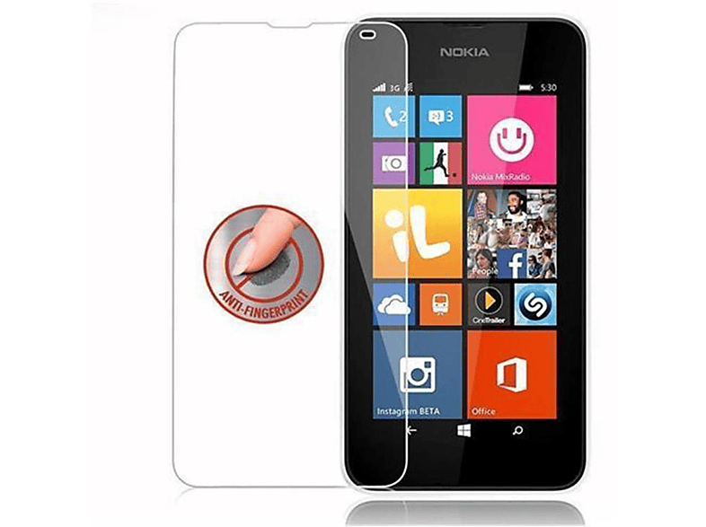 CADORABO Schutzglas Tempered Glas Schutzfolie(für Nokia Lumia 532)