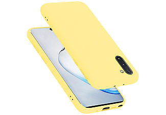 carcasa de móvil  - Funda flexible para móvil - Carcasa de TPU Silicona ultrafina CADORABO, Samsung, Galaxy NOTE 10, liquid amarillo