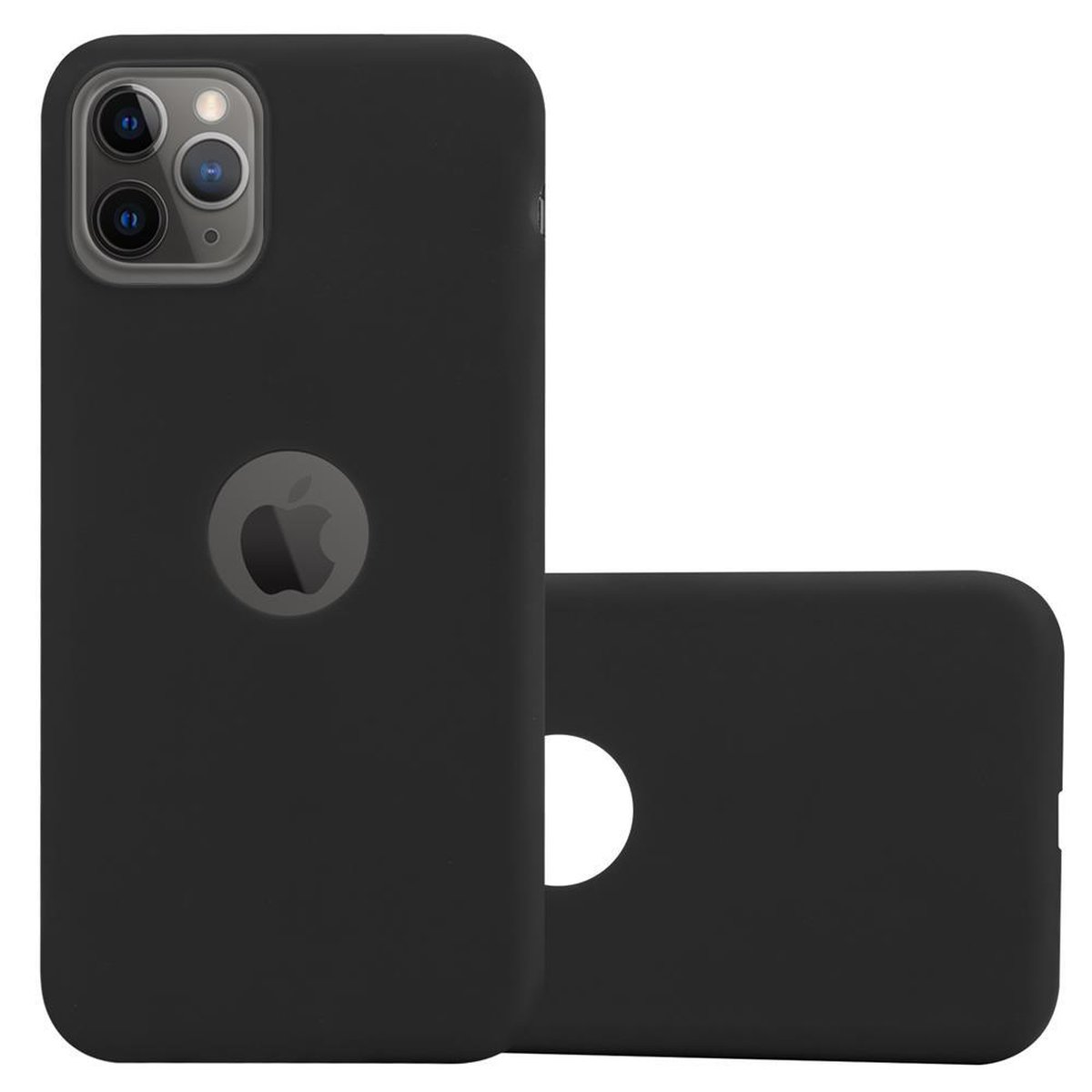 SCHWARZ Backcover, CADORABO Hülle PRO Candy MAX, 11 TPU iPhone Style, CANDY Apple, im