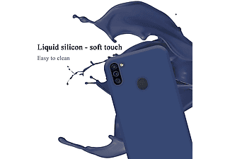 carcasa de móvil  - Funda flexible para móvil - Carcasa de TPU Silicona ultrafina CADORABO, Samsung, Galaxy A11 / M11, liquid azul
