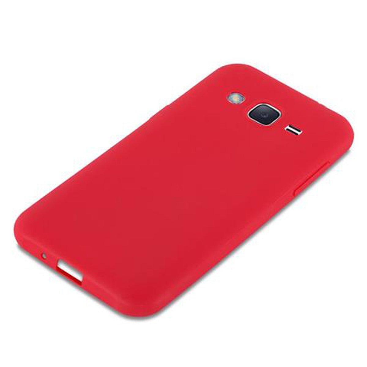 Backcover, Style, TPU im CANDY Hülle J2 Candy 2015, Samsung, CADORABO ROT Galaxy