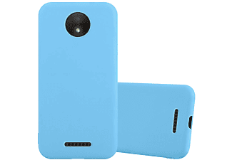 carcasa de móvil  - Funda flexible para móvil - Carcasa de TPU Silicona ultrafina CADORABO, Motorola, Moto C, candy azul