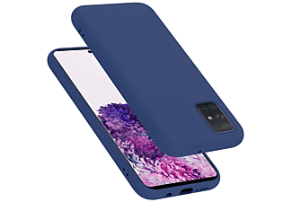 carcasa de móvil  - Funda flexible para móvil - Carcasa de TPU Silicona ultrafina CADORABO, Samsung, Galaxy A71 5G, liquid azul