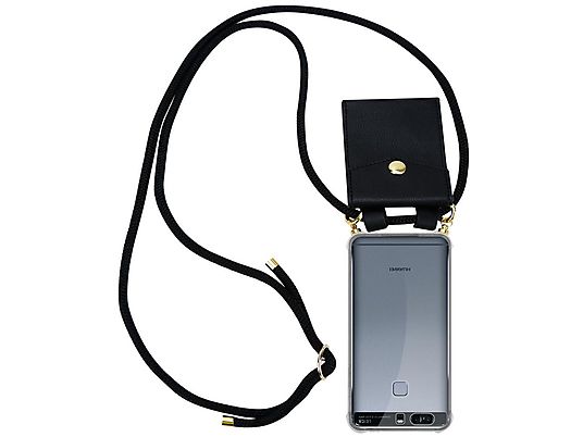 carcasa de móvil - CADORABO Funda flexible para móvil - Carcasa de TPU Silicona ultrafina, Compatible con Huawei P9 PLUS, negro