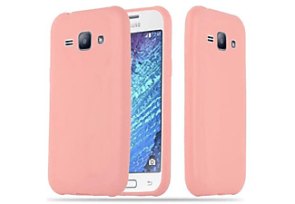 carcasa de móvil Funda flexible para móvil - Carcasa de TPU Silicona ultrafina;CADORABO, Samsung, Galaxy J1 2015, candy rosa