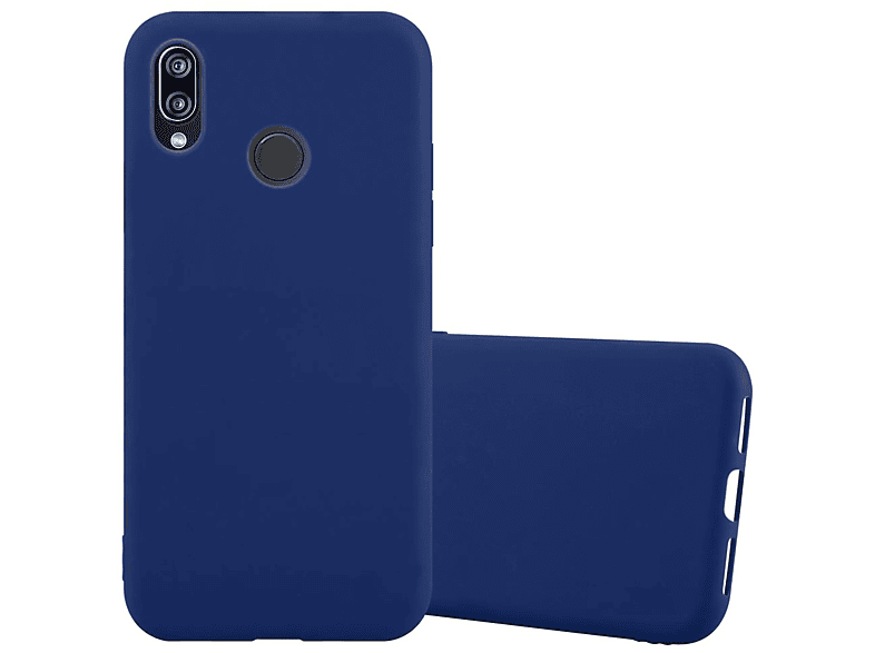 CADORABO Hülle 2018 Backcover, BLAU Candy Style, 3E, DUNKEL TPU im / P20 NOVA CANDY Huawei, LITE