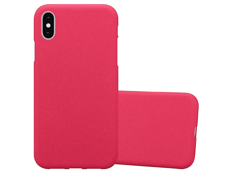 CADORABO TPU Frosted Schutzhülle, Backcover, Apple, iPhone XS MAX, FROST ROT