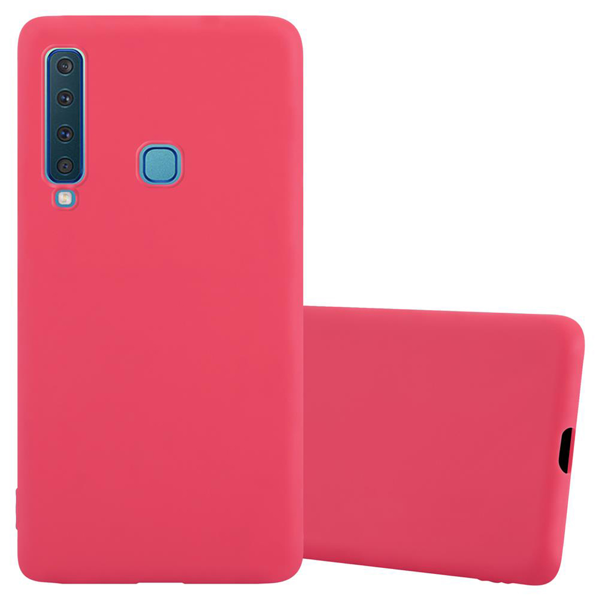 CADORABO Hülle im TPU Samsung, Style, 2018, A9 Candy Backcover, CANDY ROT Galaxy