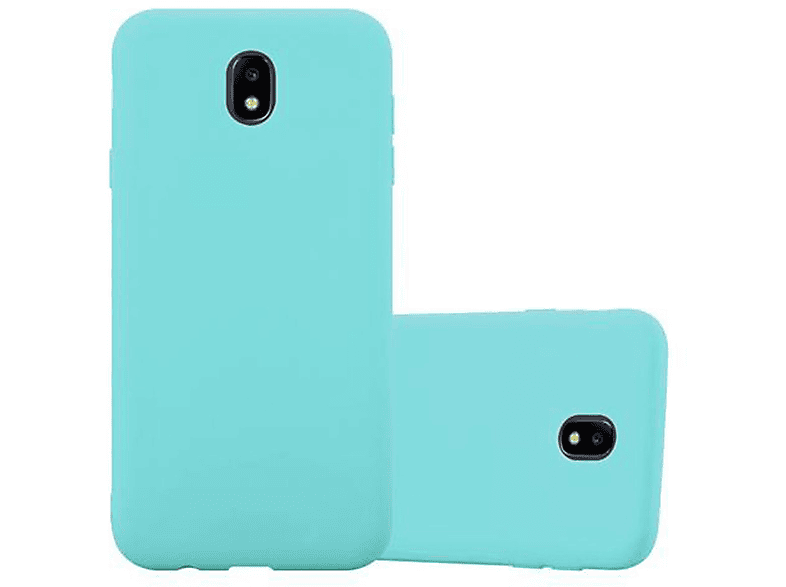 CADORABO Hülle im TPU Candy Style, Backcover, Samsung, Galaxy J3 2017, CANDY BLAU