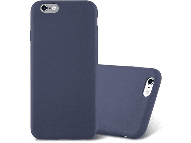CADORABO TPU Frosted Schutzhülle, Backcover, Apple, iPhone 6 / 6S, FROST DUNKEL BLAU