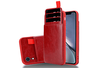 carcasa de móvil  - Funda flexible para móvil - Carcasa de TPU Silicona ultrafina CADORABO, Apple, iPhone XR, rojo guinda
