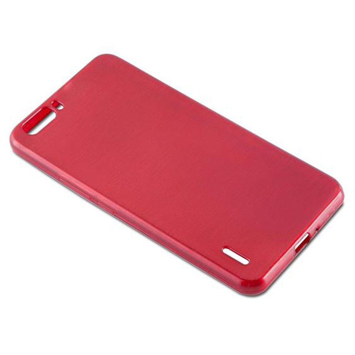 CADORABO TPU Backcover, Hülle, 6 ROT PLUS, Brushed Honor